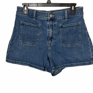 J. Crew Medium Blue Front-Pocket Denim Shorts